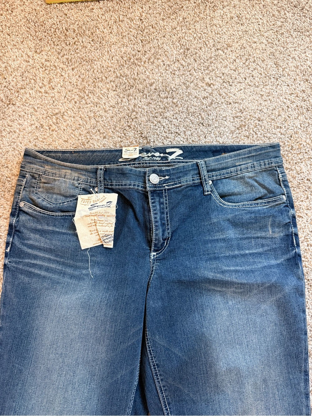 NWT Seven7 Women's plus Size Flare Jeans - Picture 4 of 13